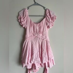 Altar'd State Blush Pink Gathered Dress